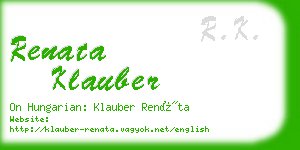 renata klauber business card